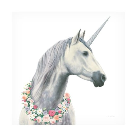 James Wiens 'Spirit Unicorn I Square' Canvas Art,14x14